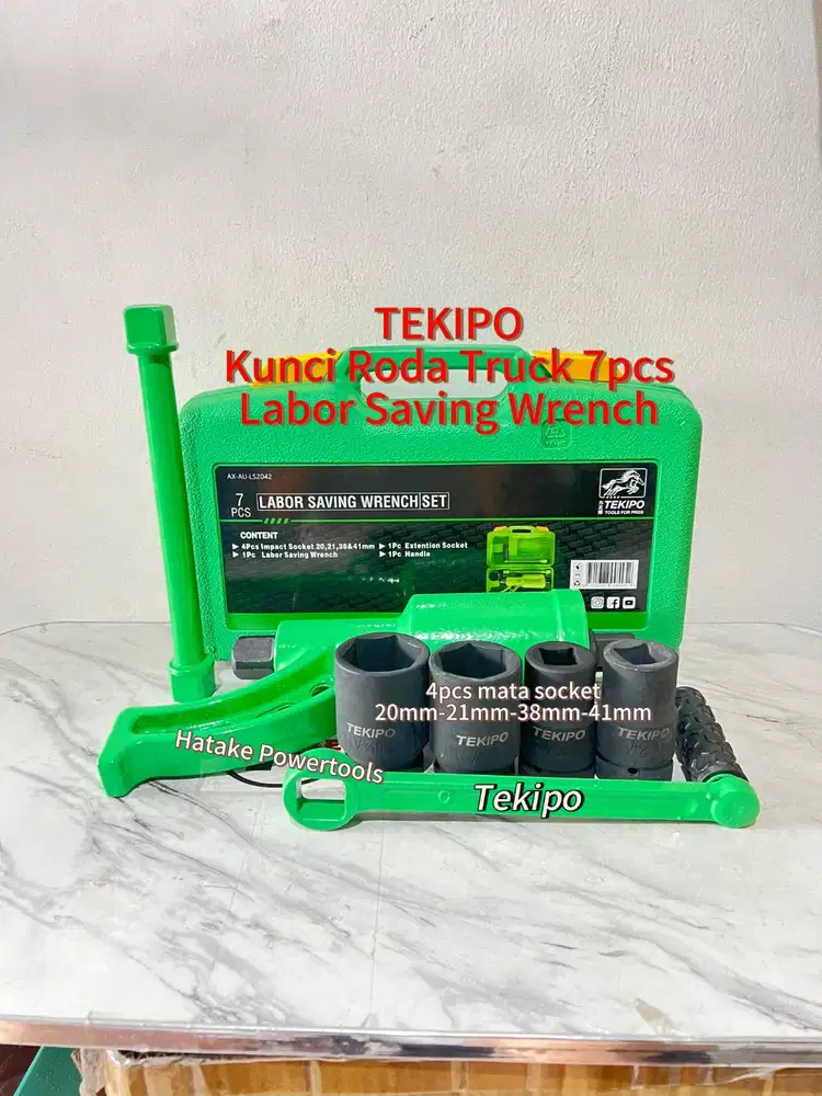 Tekiro Kunci Roda Truk 7 PCS Labor Saving Wrench Set Heavy Duty + Sock