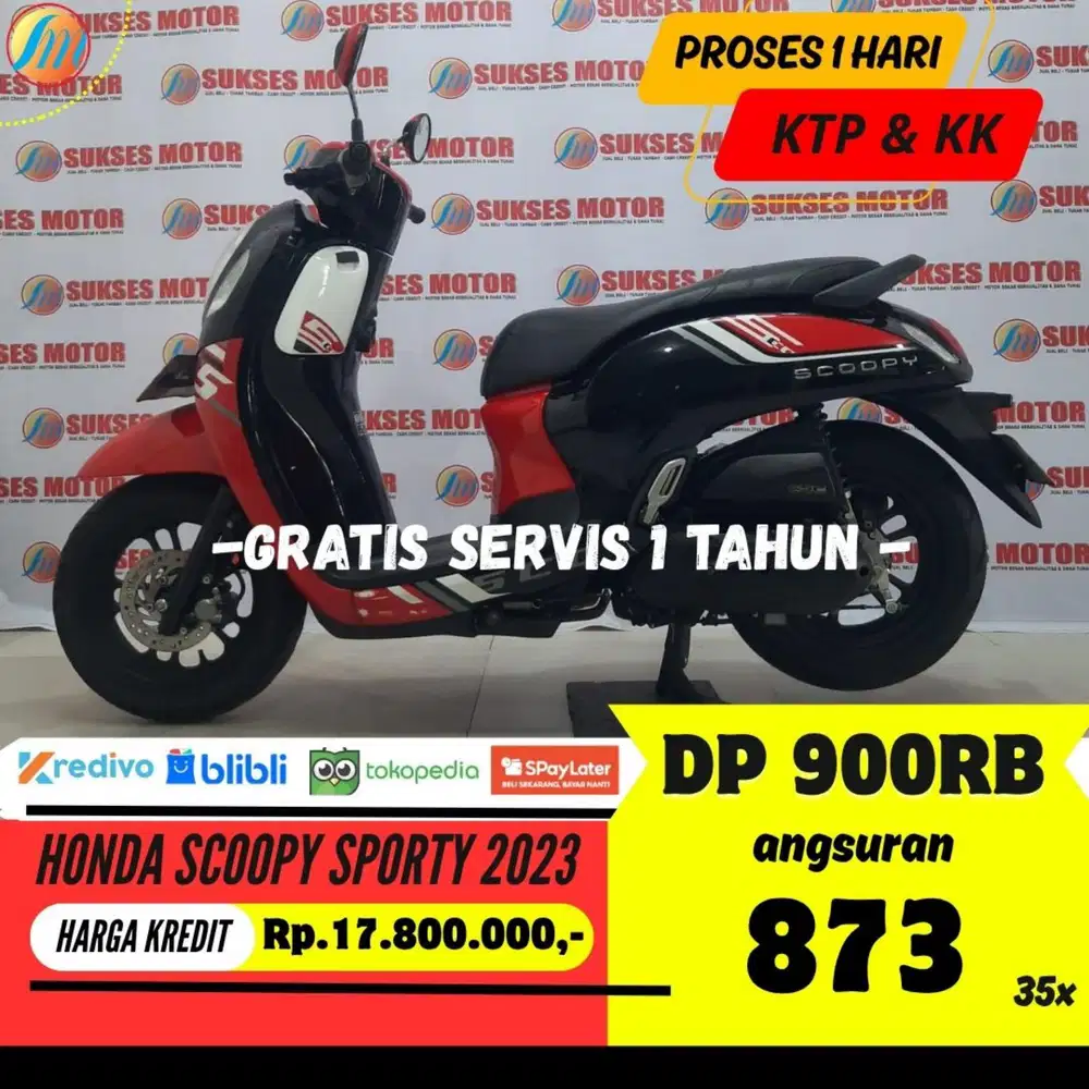 DP PROMO 900RIBU KREDIT HONDA SCOOPY SPORTY 2023 ANGSURAN RINGAN