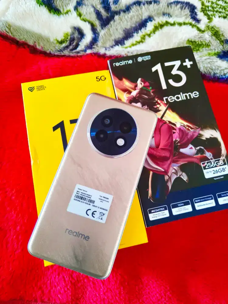 Realme 13 Plus 5G Ram 12+12/256 Gb Fullset Mulus Original