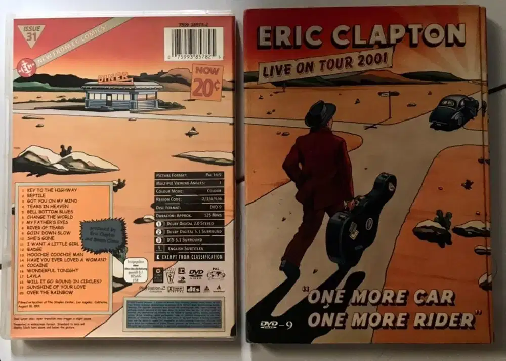 3 DVD's of Eric Clapton live