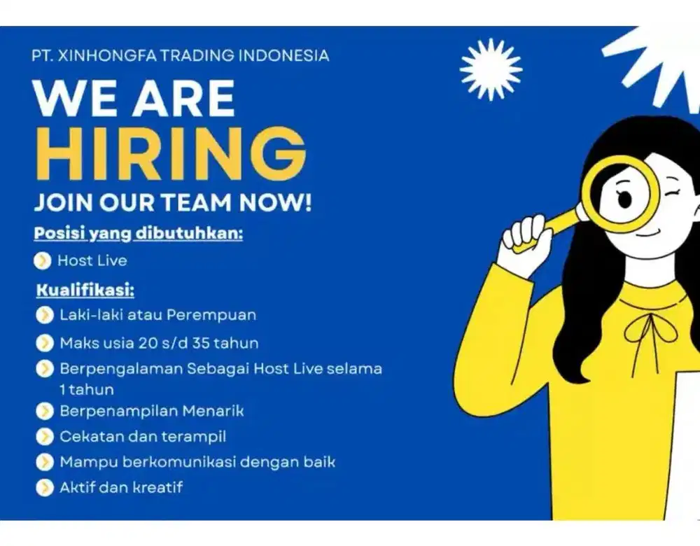 Lowongan content creator wilayah kelapa gading , jakut