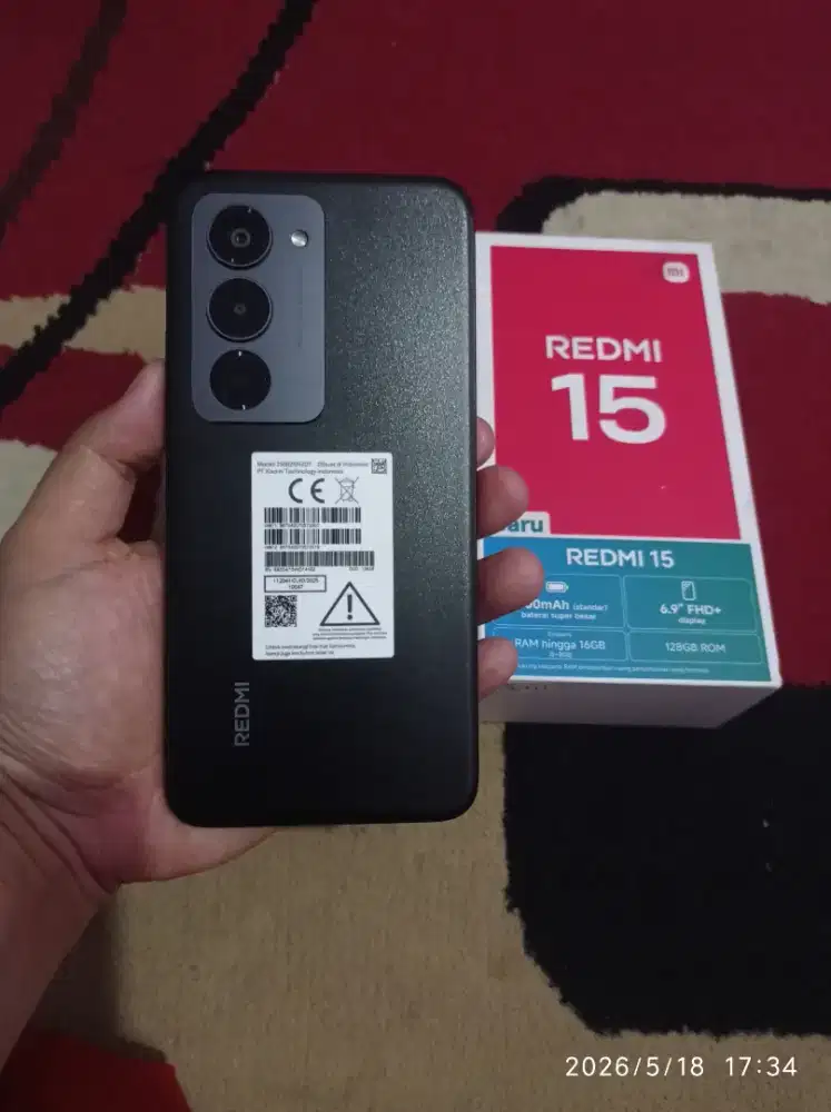 BISMILLAH REDMI 15 RAM 8/128 FULSET MULUS