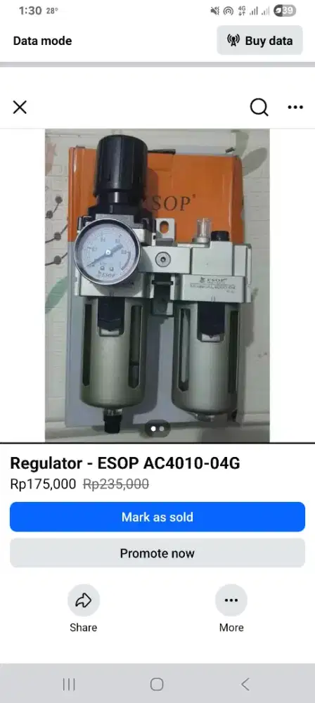 Dijual aja regulator kompressor industry