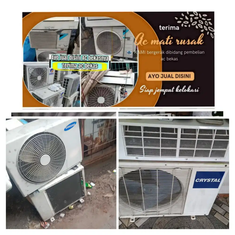 Terima ac bekas rusak