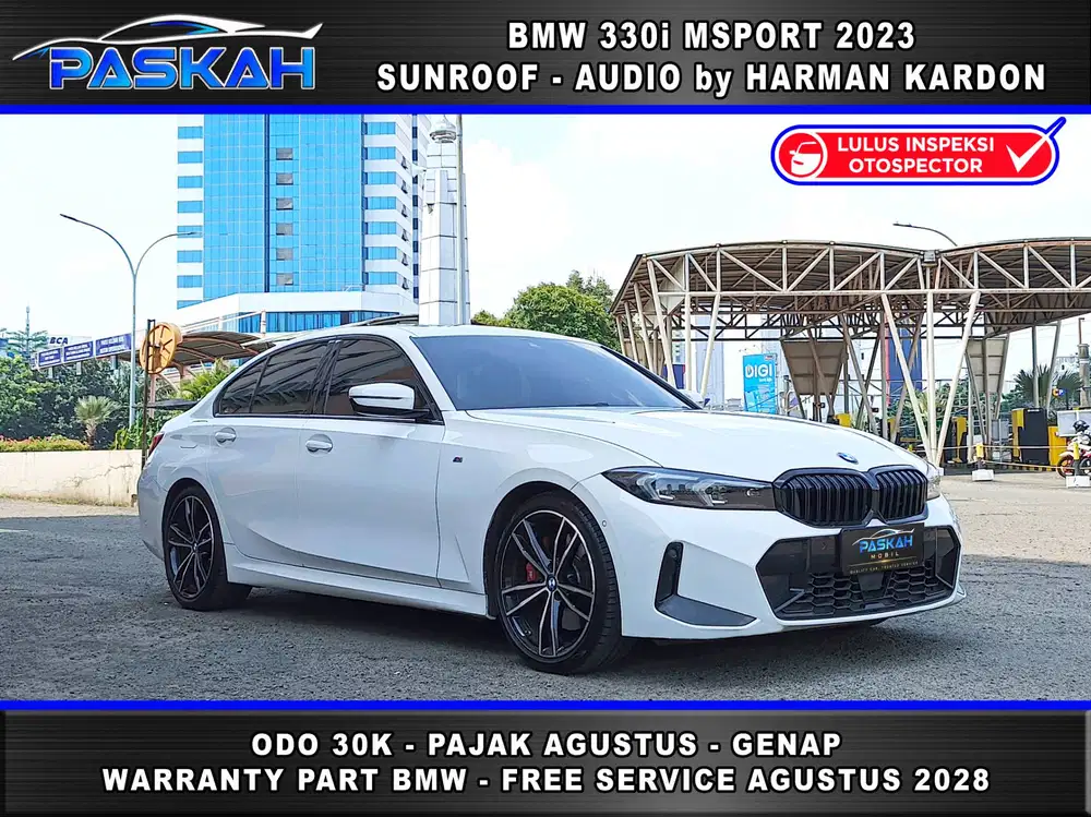 GARANSI PABRIK-2028 BUNGA=4% GENAP Odo=30k BMW 330i M SPORT PRO 2023