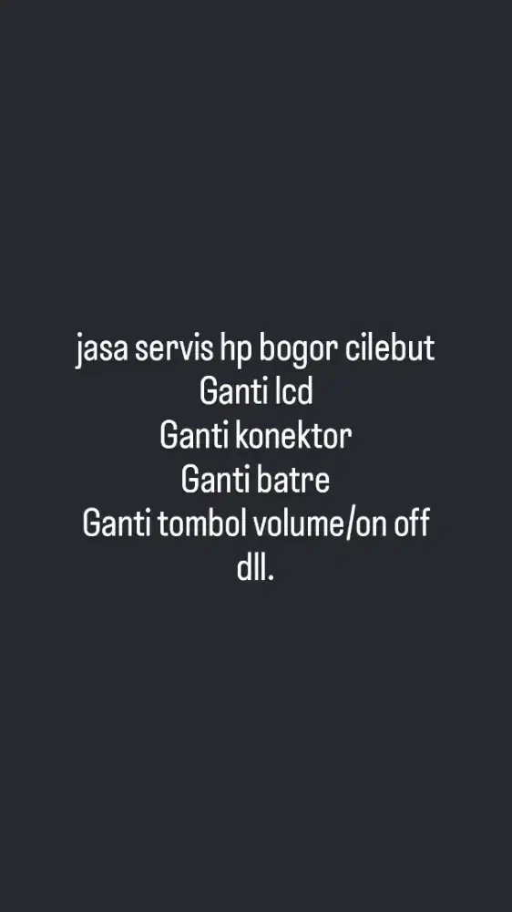 Jasa Service handphone