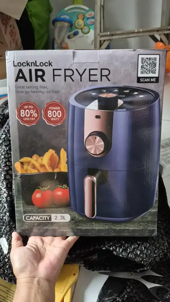 AIR FRYER LOCKNLOCK 2.3L NEW KONDISI BARU MASIH GARANSI