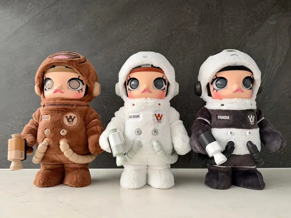 Molly Pop Mart 400% We Bare Bears 3 pieces Complete Set