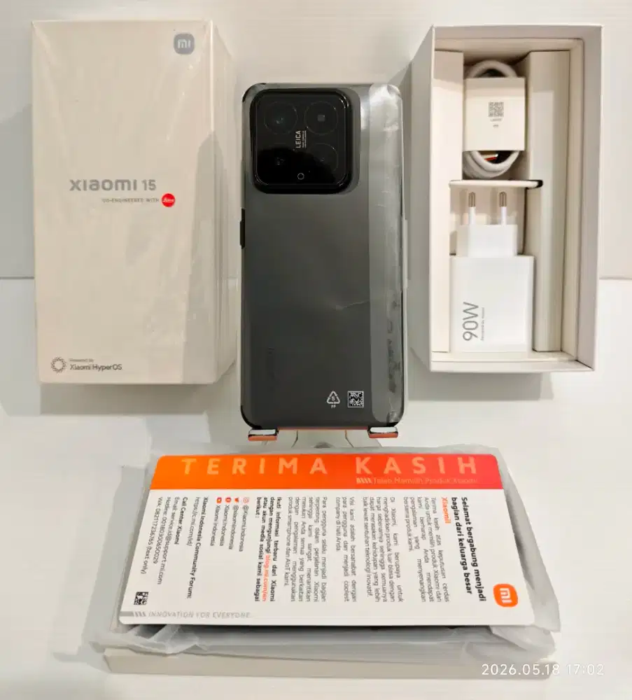 Xiaomi Mi15 5G 12/512 Gb Likenew100% Garansi Resmi 20.02.28 bisa TT/BT