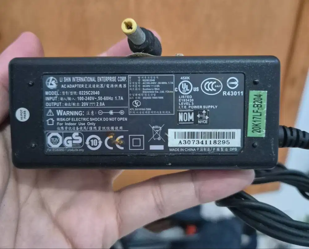 3 adaptor laptop original