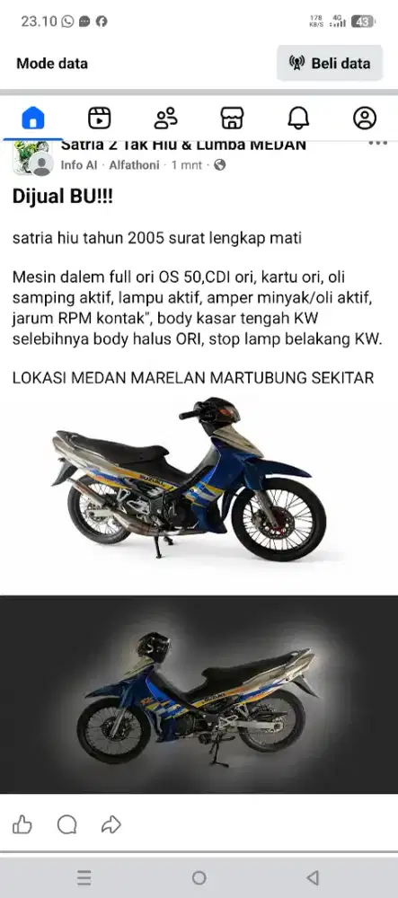 Suzuki Satria 2tak hiu
