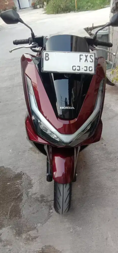 New honda pcx 160 CBS ISS 2025 merah burgundy second like new