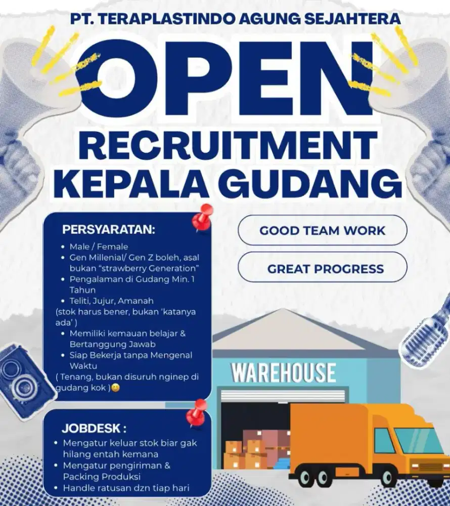 admin gudang cewe cowo