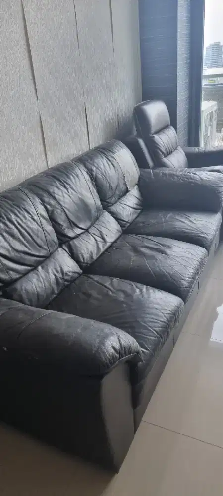 Sofa 3 seater informa kulit
