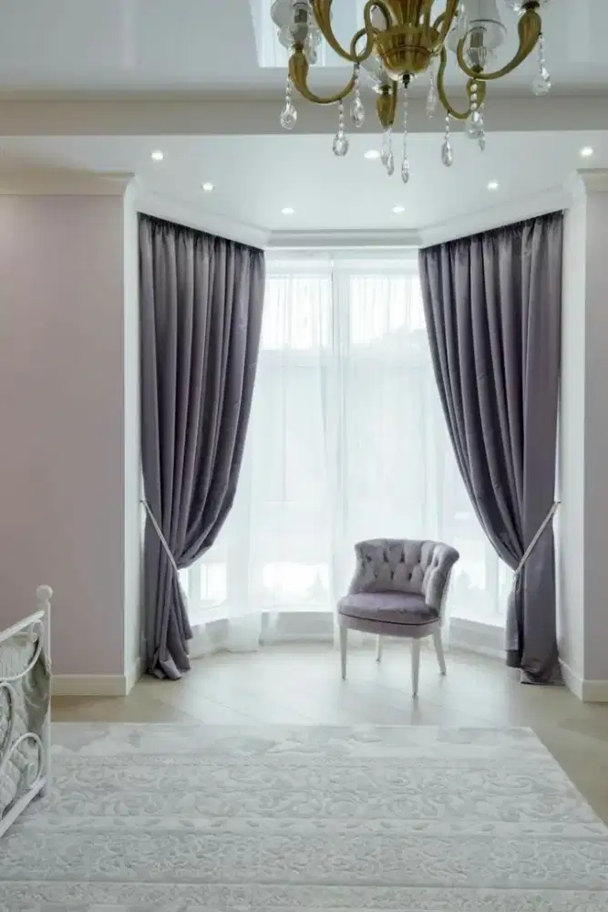 Pasang gordyn gorden murah vertikal roll blind jasa wallpaper dinding