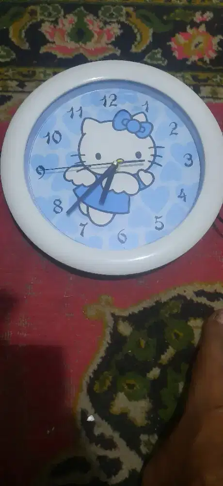 Jam Dinding 30 cm Gambar Hello Kitty