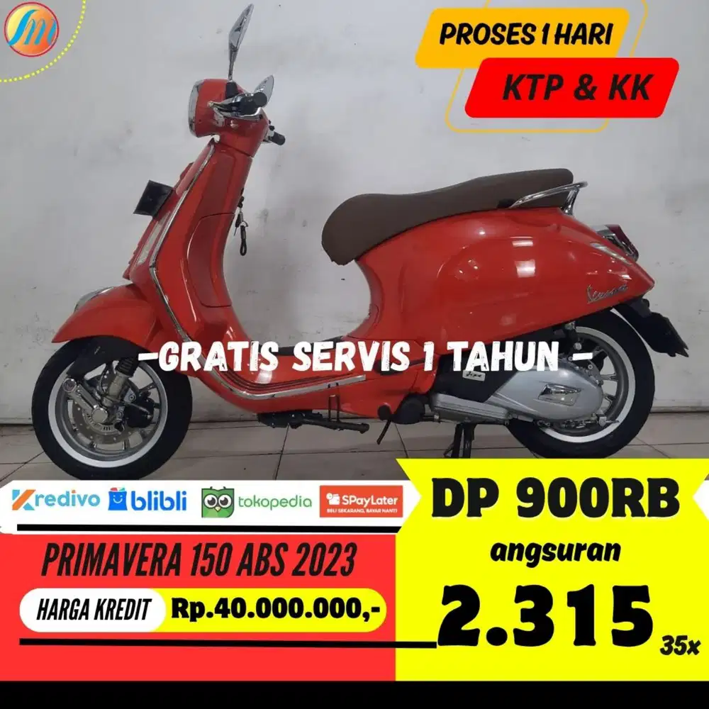 VESMET PRIMAVERA 150 ABS 2023 DP CUMA 900RIBU ANGSURAN TERJANGKAU