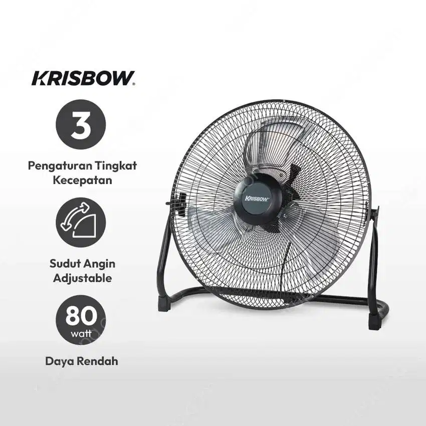 Krisbow 16 Inch Kipas Angin Meja Industrial 80 Watt