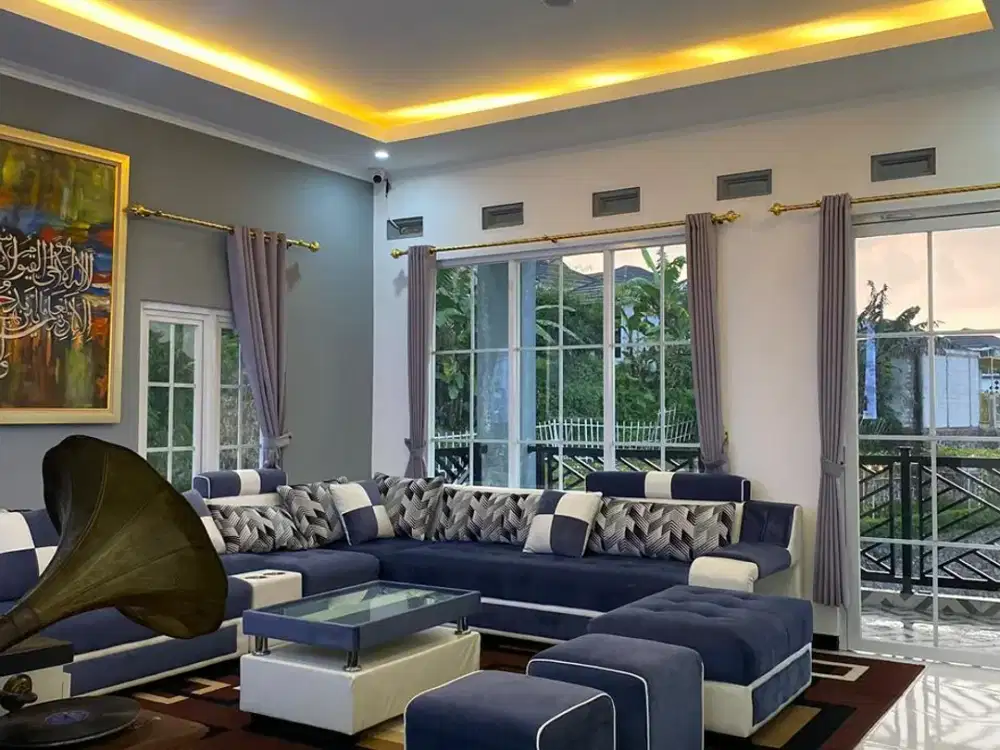 dijual villa cantik siap huni di banjaran dengan view gunung, luas dan sejuk