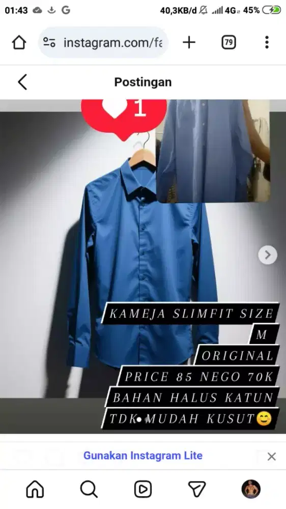 Kameja atasan formal