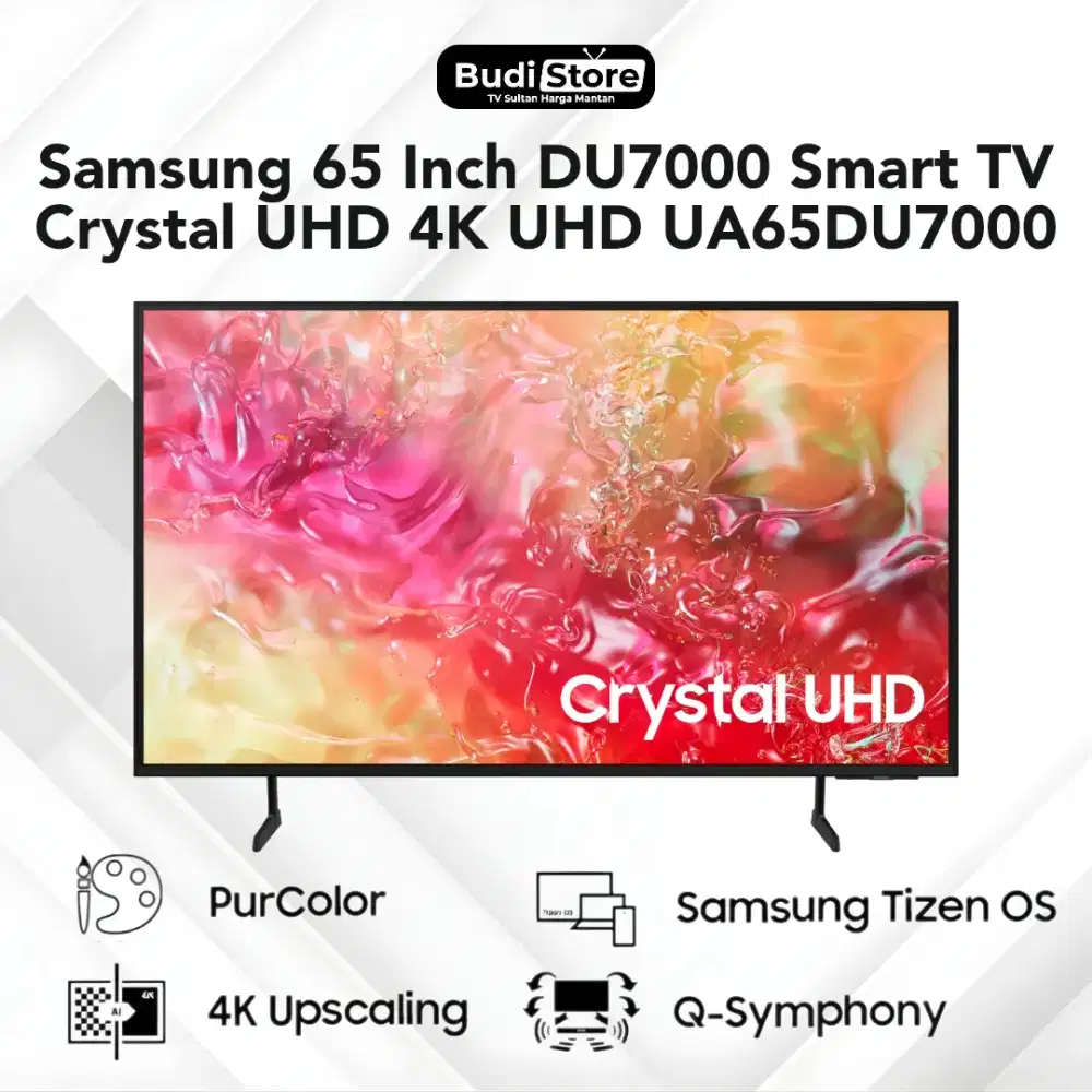 Samsung 65 Inch DU7000 4K Crystal UHD Smart TV UA65DU7000KXXD