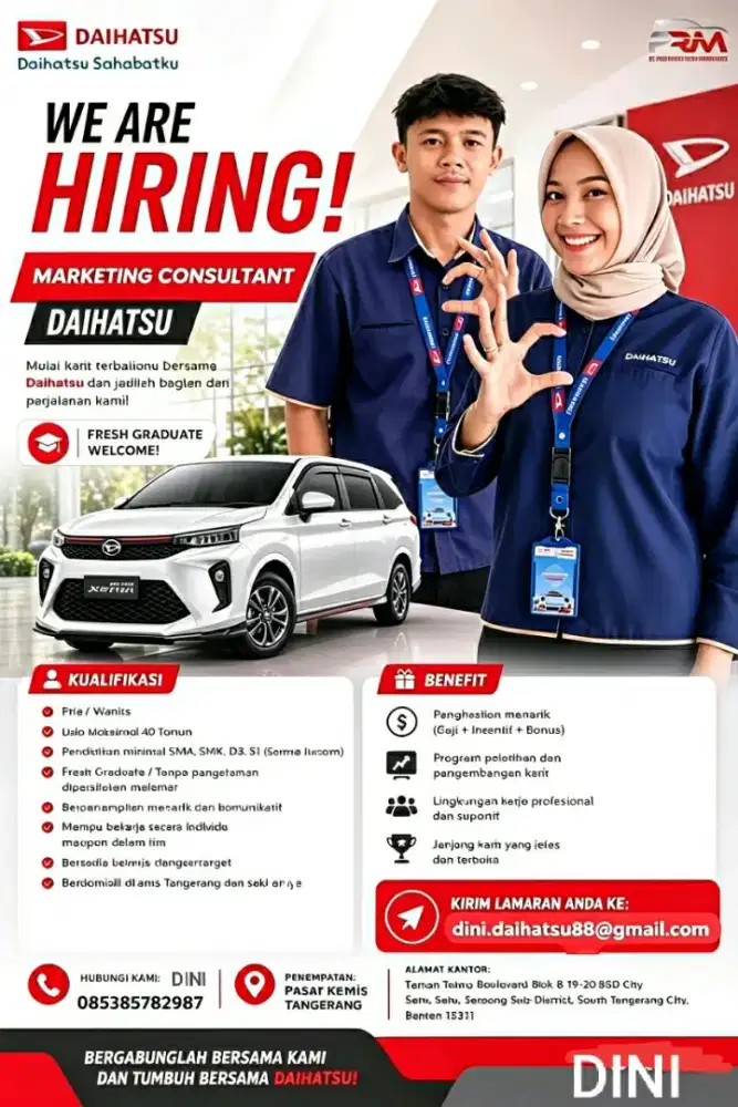 Lowongan Sales Daihatsu