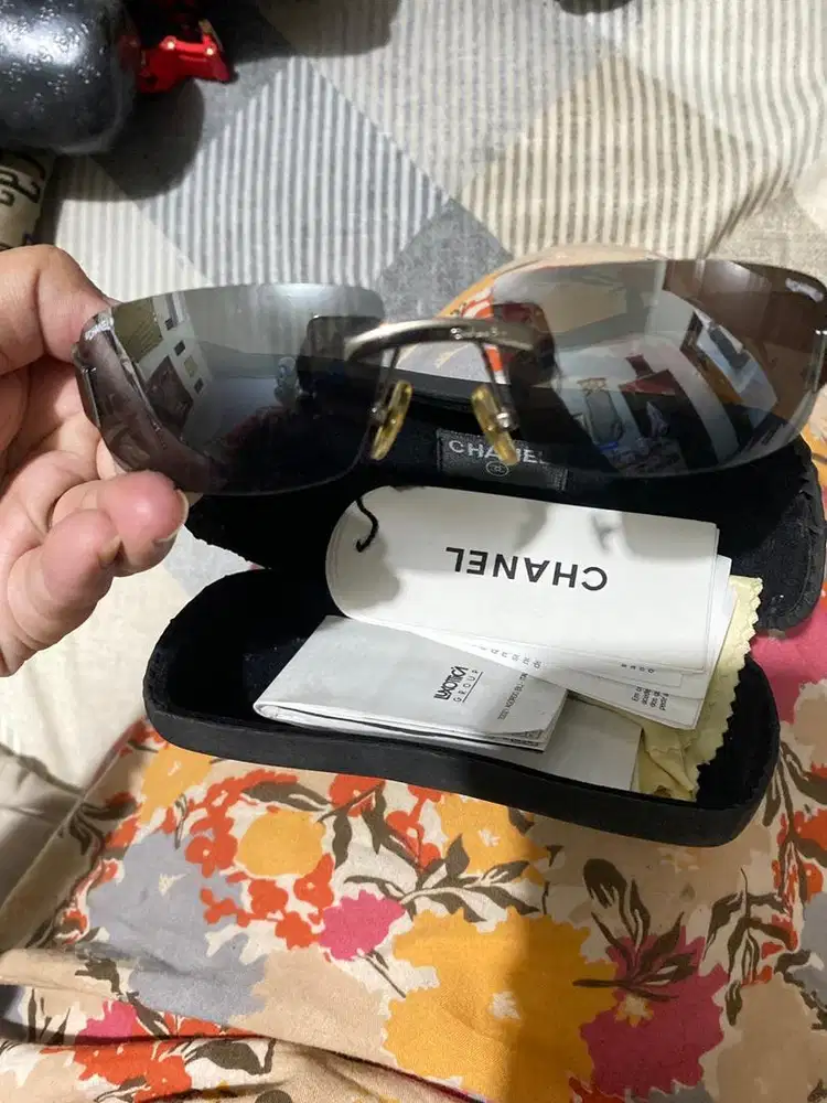 Authentic CHANEL 4026 C148 CC Rimless