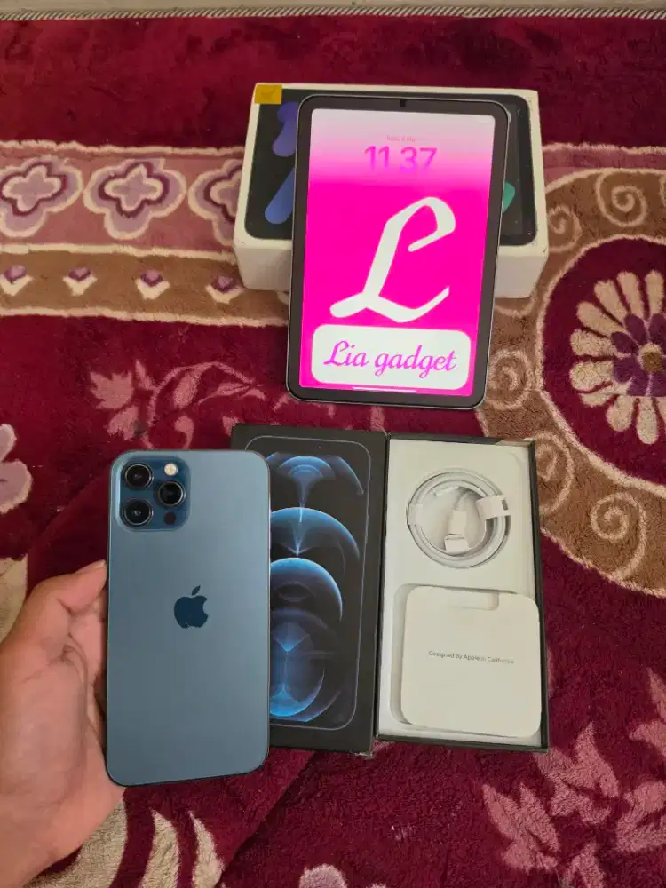 iPhone 12 pro max 256gb mulus like new,,lengkap fulset,istimewa