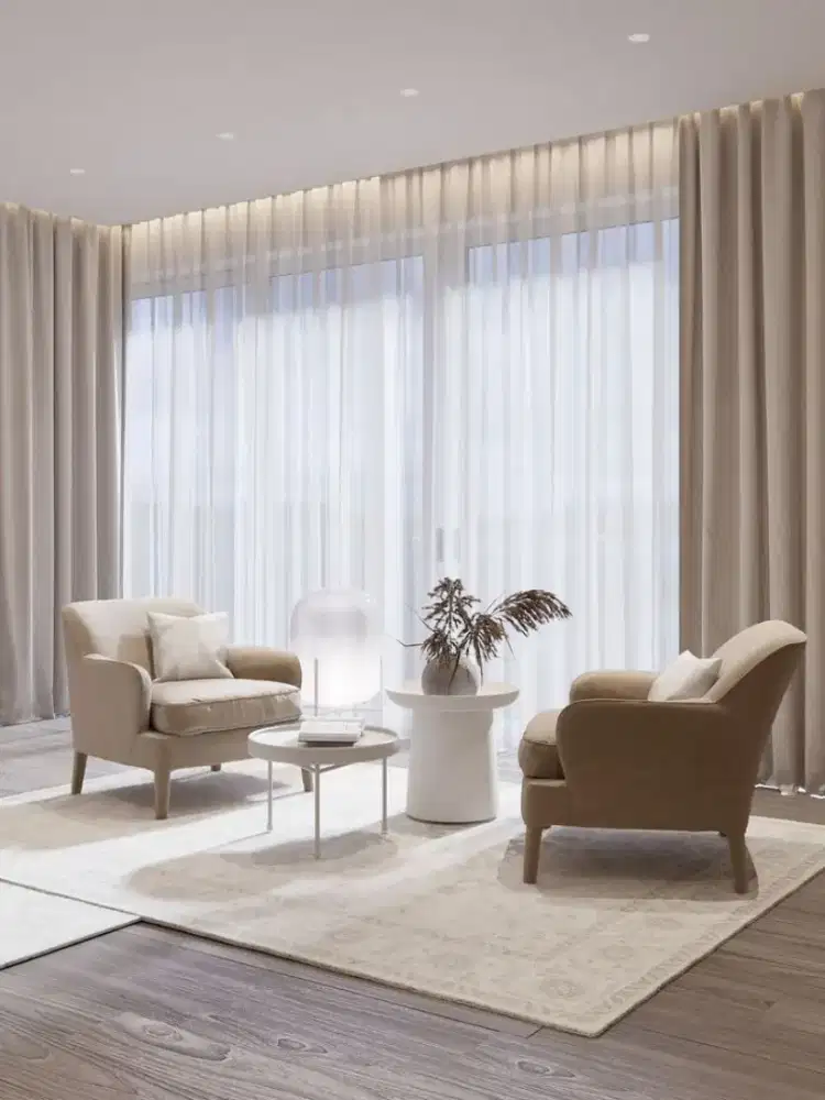 Pasang gordyn gorden murah vertikal roll blind jasa wallpaper dinding