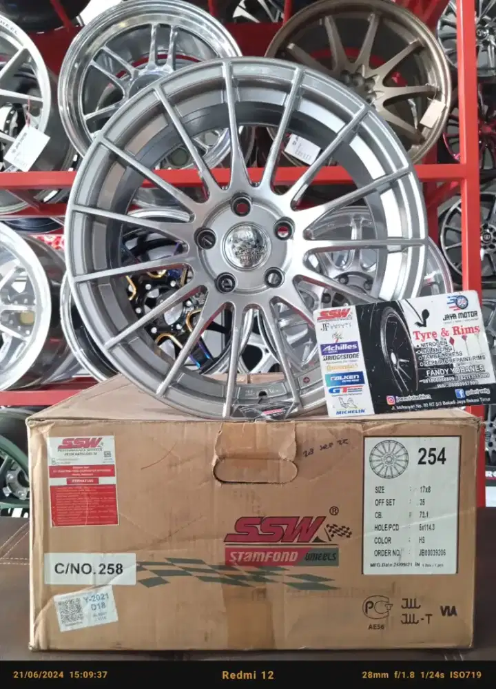 Velg enkei irs r17 5x114 original ssw thailand