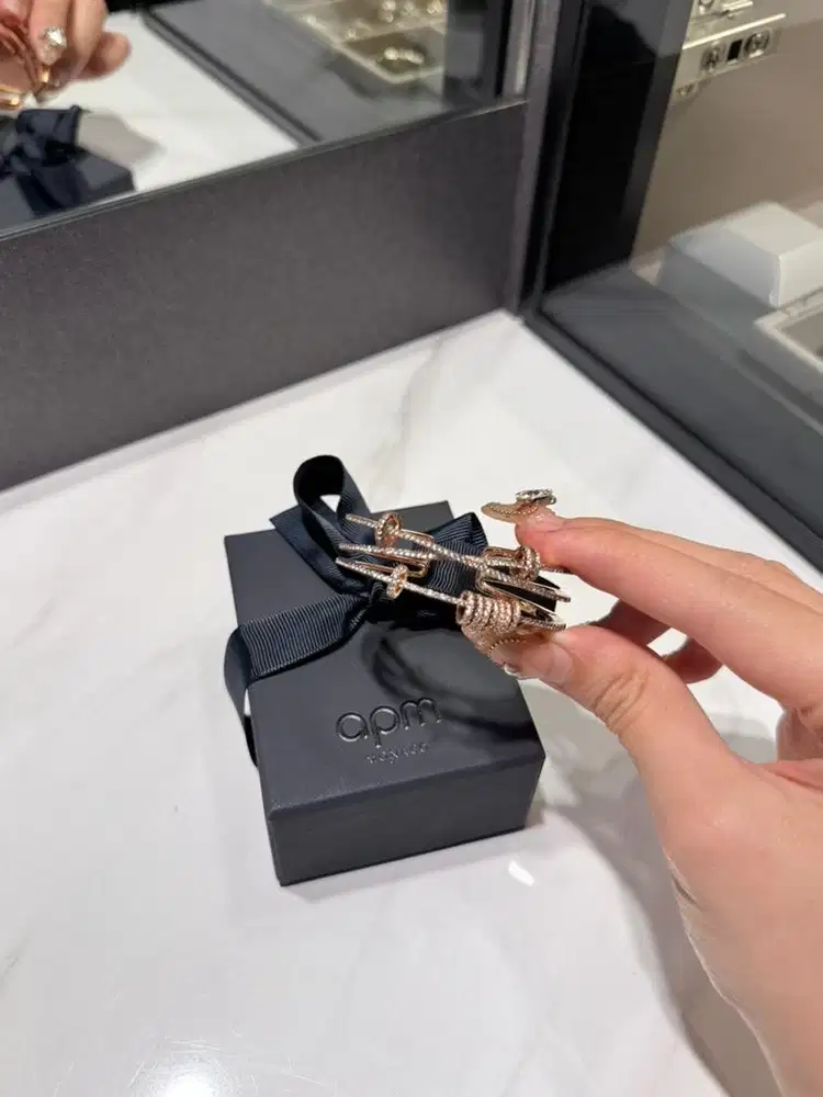 APM MONACO TRIPLE CUFF WITH SLIDING RINGS
