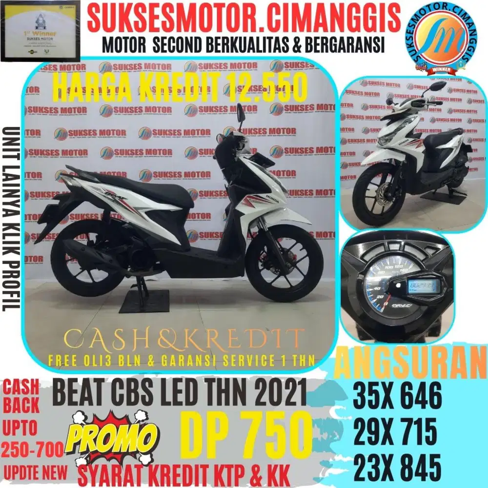 BEAT CBS LED PROMOTERMURAH CASHBACK UPTO700RBU BERGARANSI SERVICE