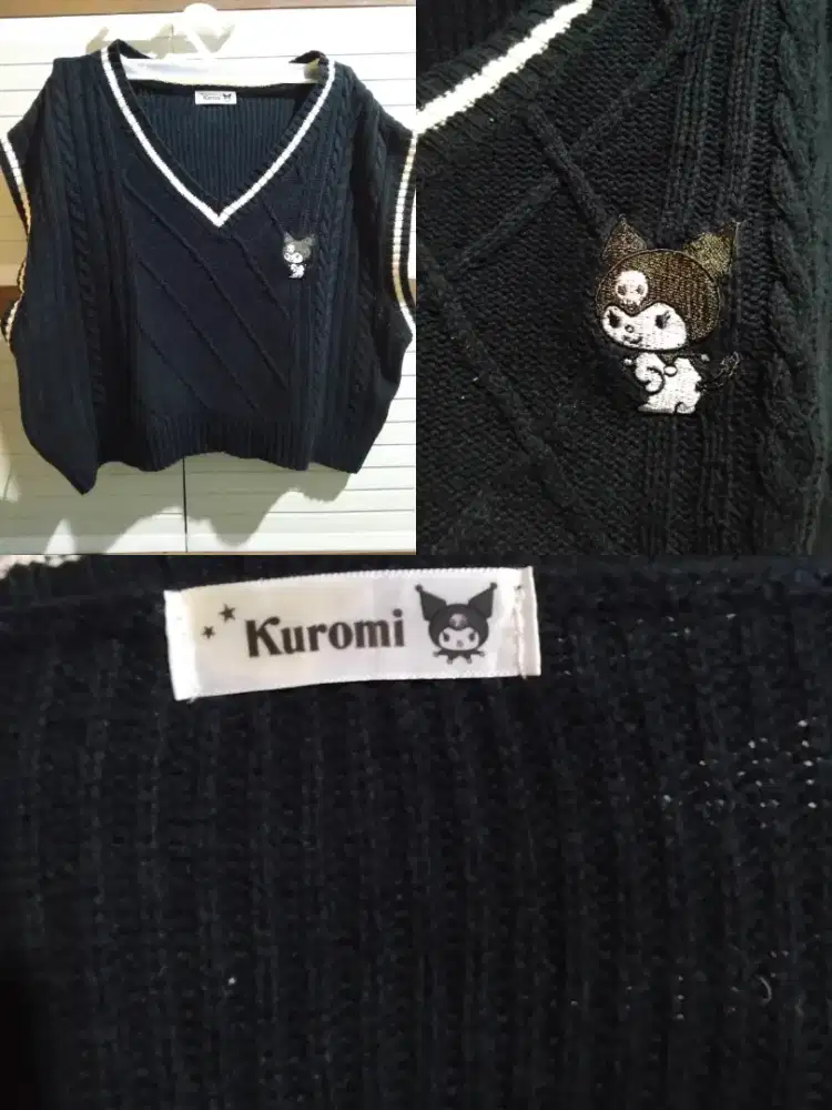 VEST RAJUT BIGSIZE KUROMI