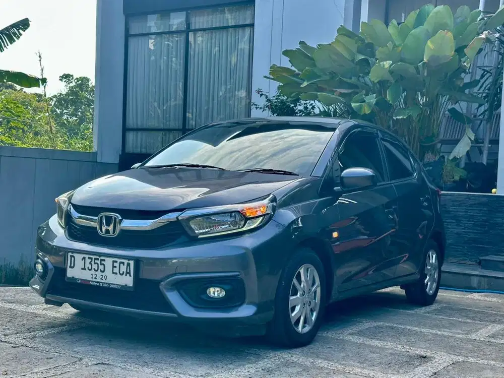 Honda Brio E CVT 2019 Abu Abu Full orisinil