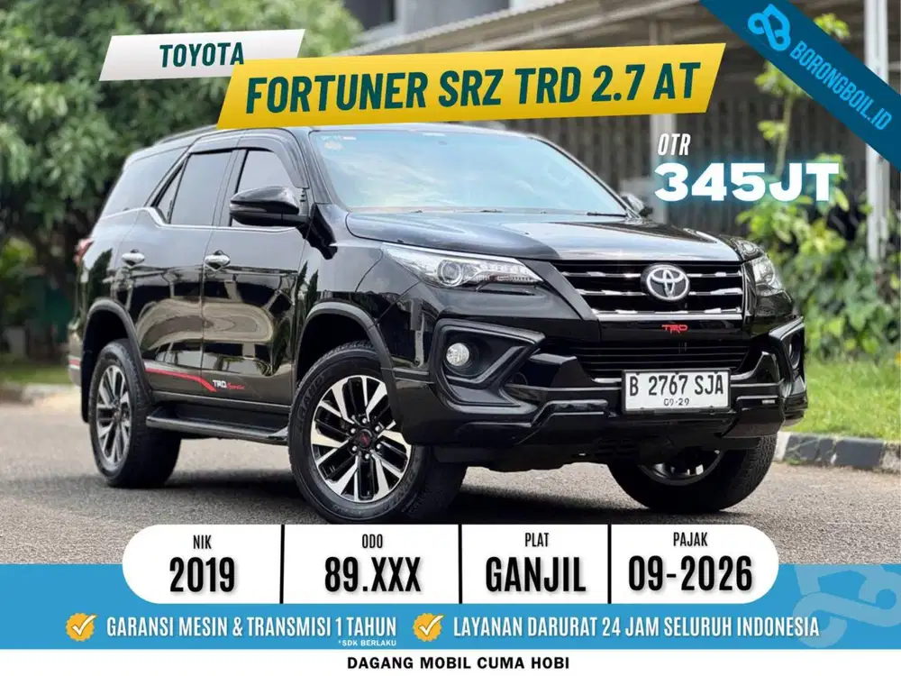 Fortuner SRZ TRD 2.7 AT 2019 Hitam