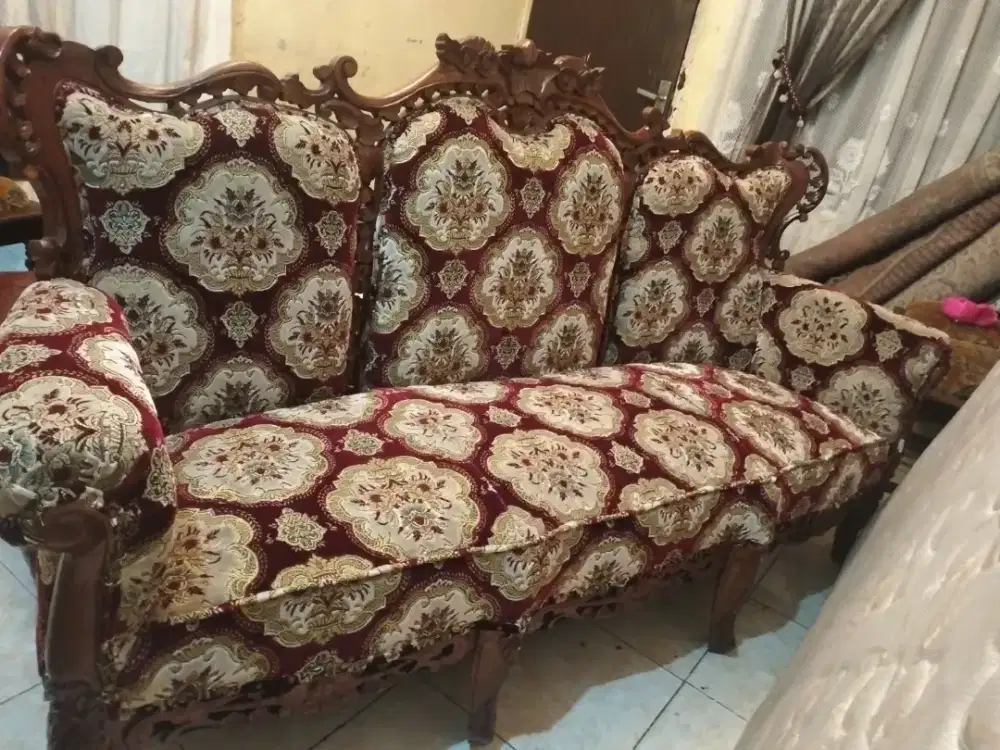 set kursi tamu jati Jepara asli siap pakai