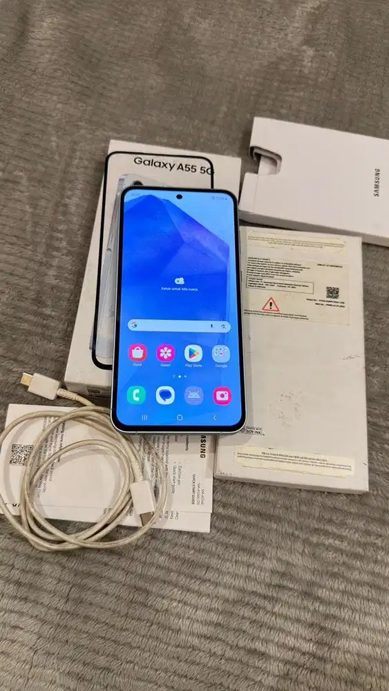 Samsung A55 Blue 5G 12/256GB SEIN Lengkap