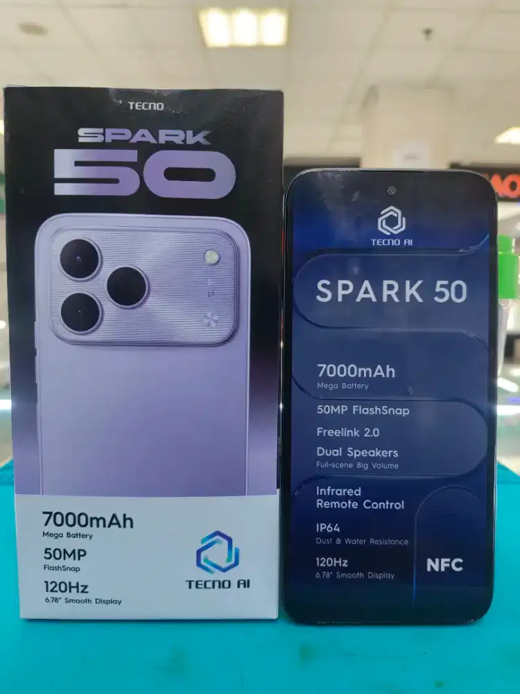 Jual Handphone Baru Tecno Spark50.Asli Segel garansi resmi.