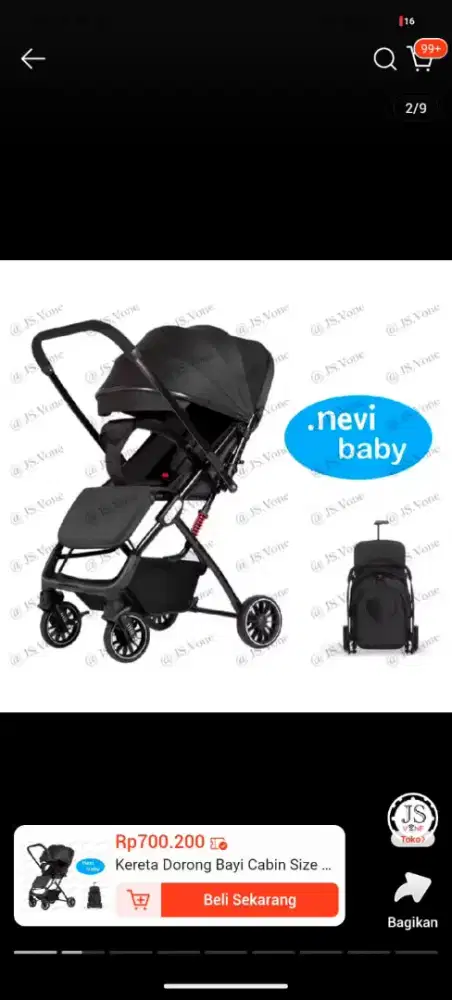 Nevi Baby Stroller Reversible 2 Dua Arah Z11