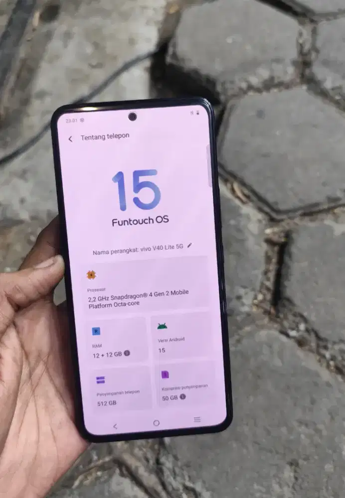 Vivo v40 lite 5G 12/512 (resmi) nominuas