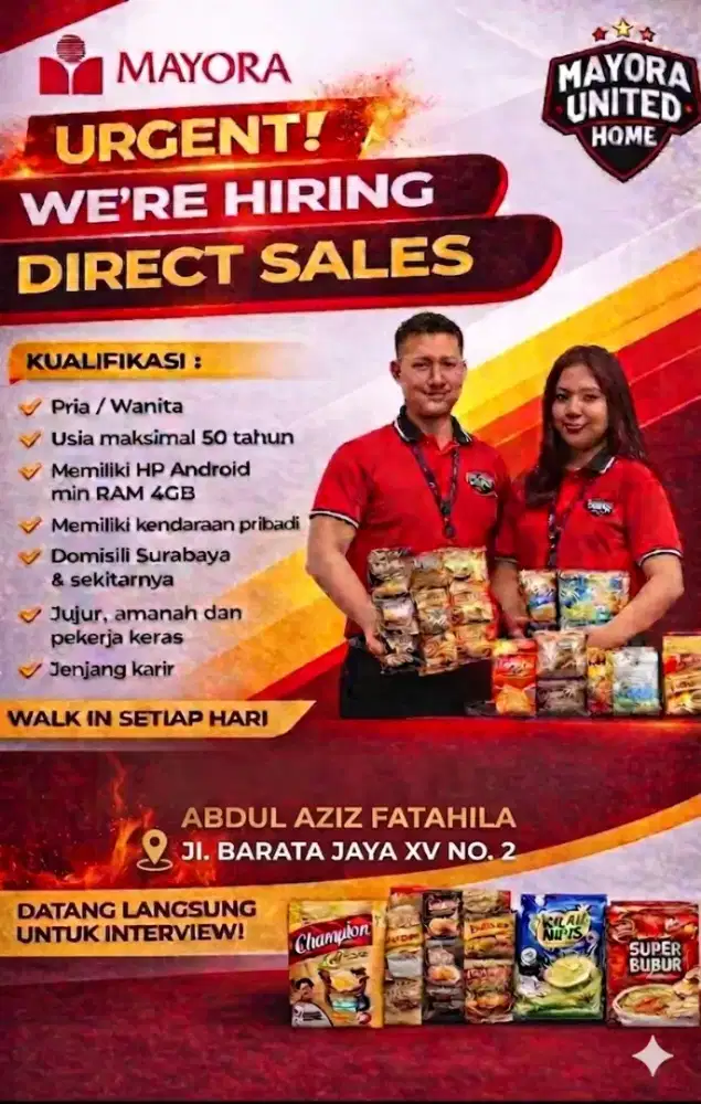 Dibutuhkan segera karyawan karyawati
