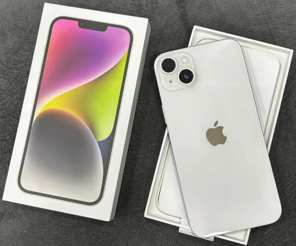 Iphone 14 Plus 128gb Ibox starlight normal fullset