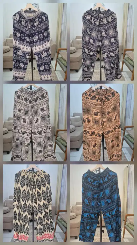 Celana Santai motif  Gajah