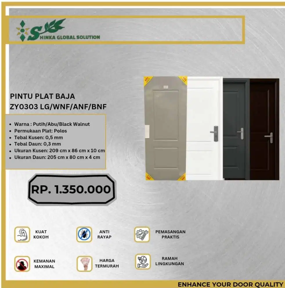 PINTU PLAT BAJA ZY0303 LG/WNF/ANF/BNF