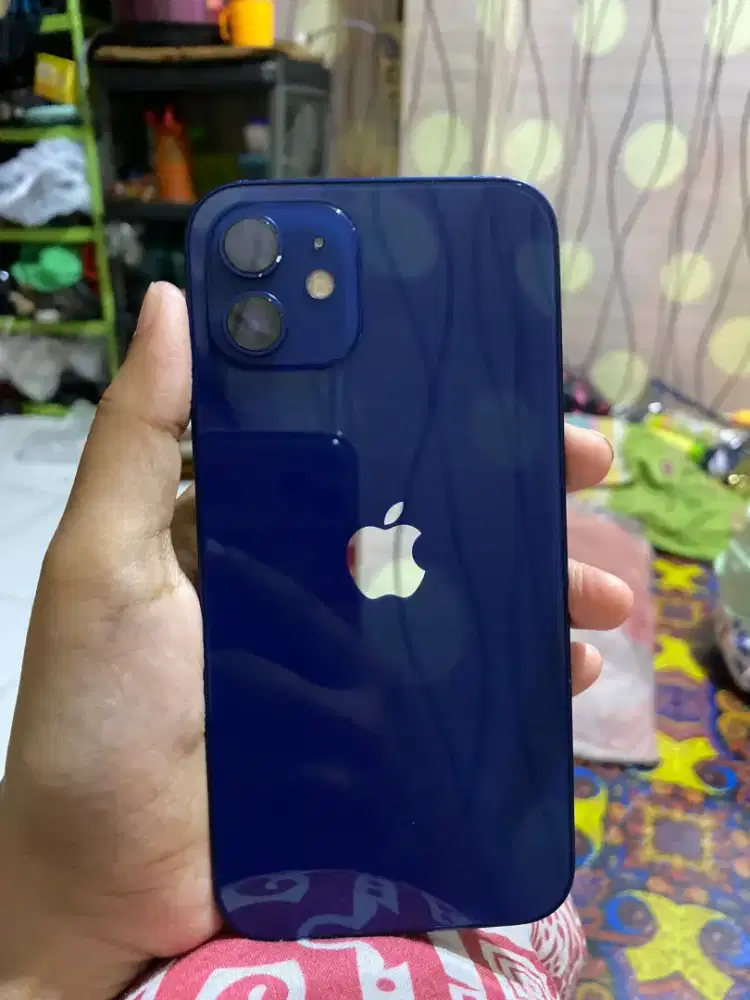 DIJUAL HP IPHONE 12 BLUE 128GB