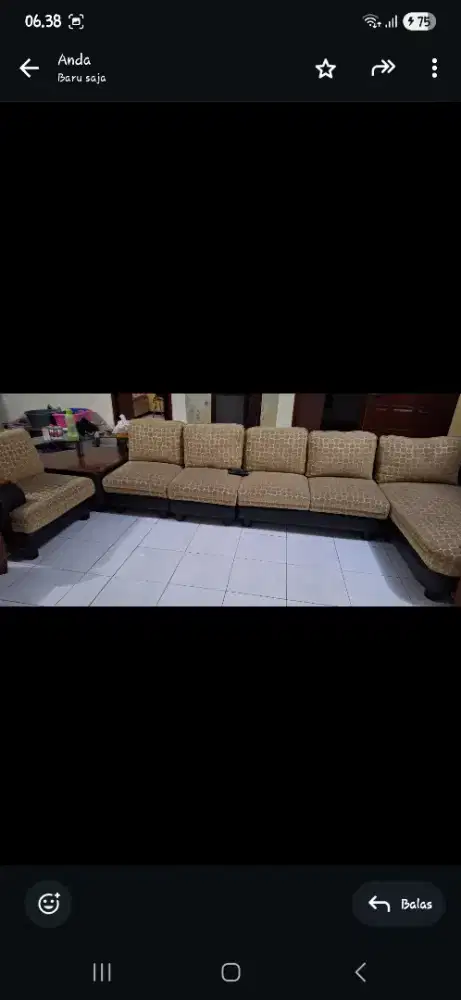 Set sofa bentuk L