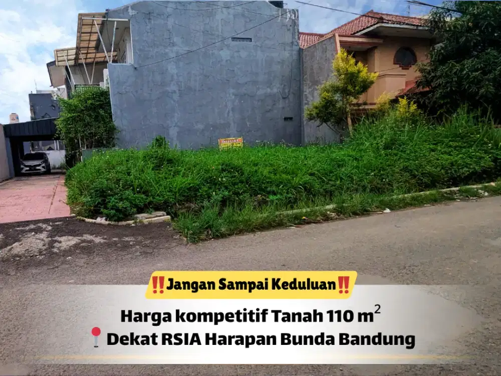 Tanah SHM 110 m² – Lokasi Favorit Dekat Tol Buahbatu