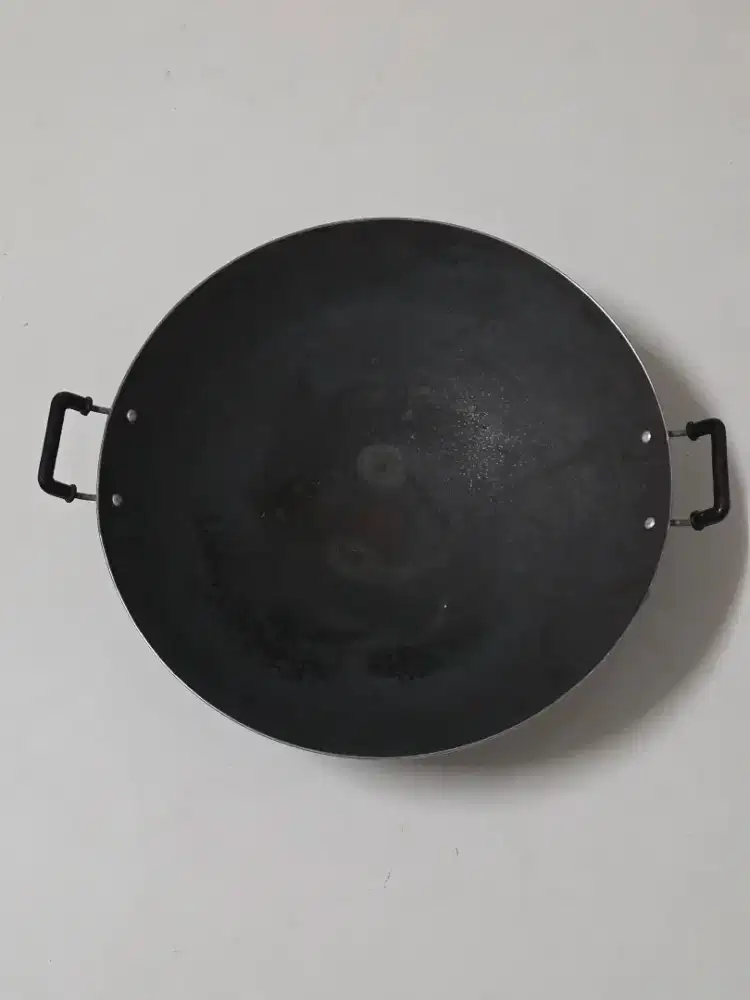 Katel Wajan Wok Besar 44cm Baja Hitam Steel Masih Bagus