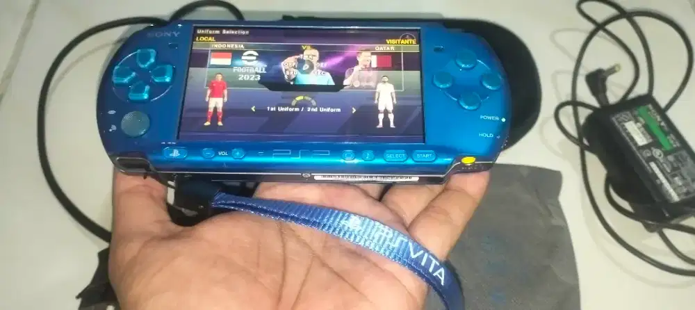 PSP Slim Mulus Radiant Blue Rare High Quality Pouch PS Vita PSVita