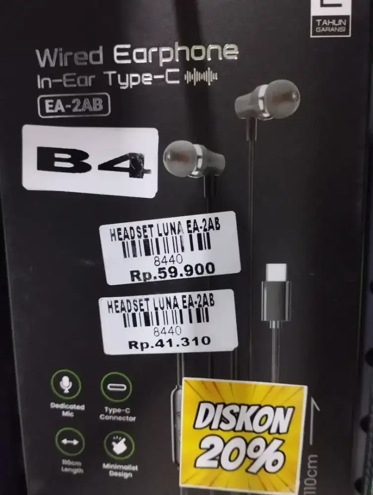 HEADSET LUNA EA-2A8 | ATLANTIS DAHSYAT